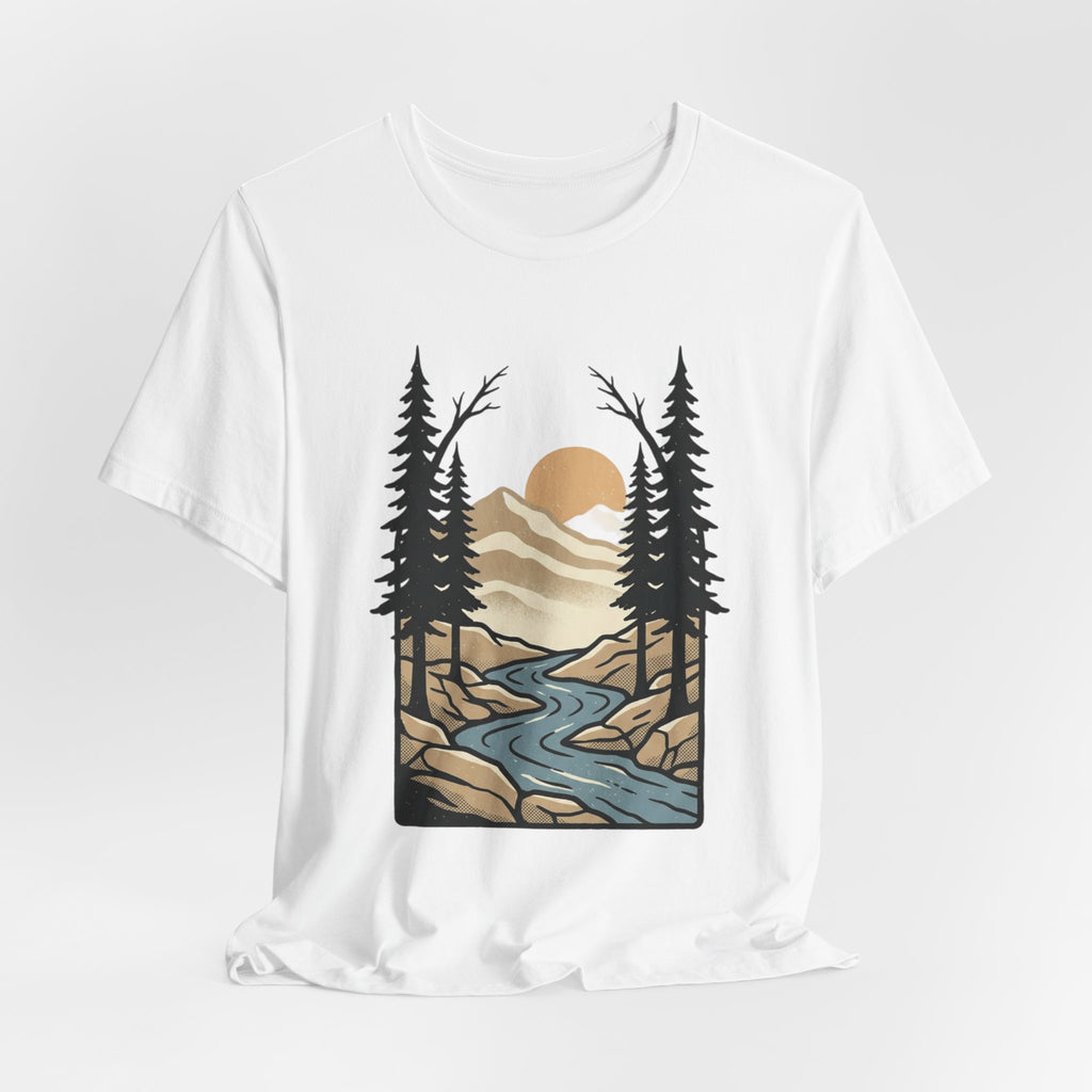 Mountain River Sunset T-Shirt