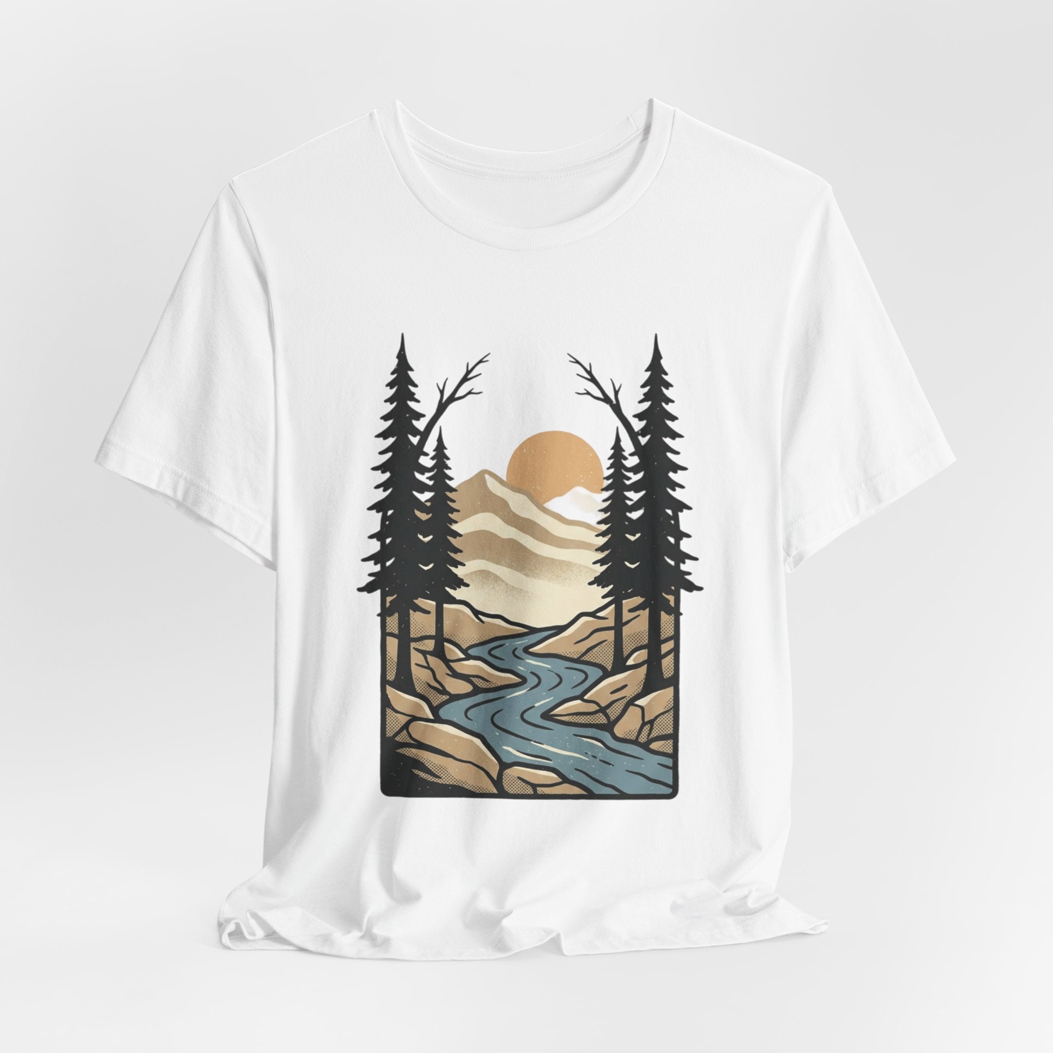 Mountain River Sunset T-Shirt