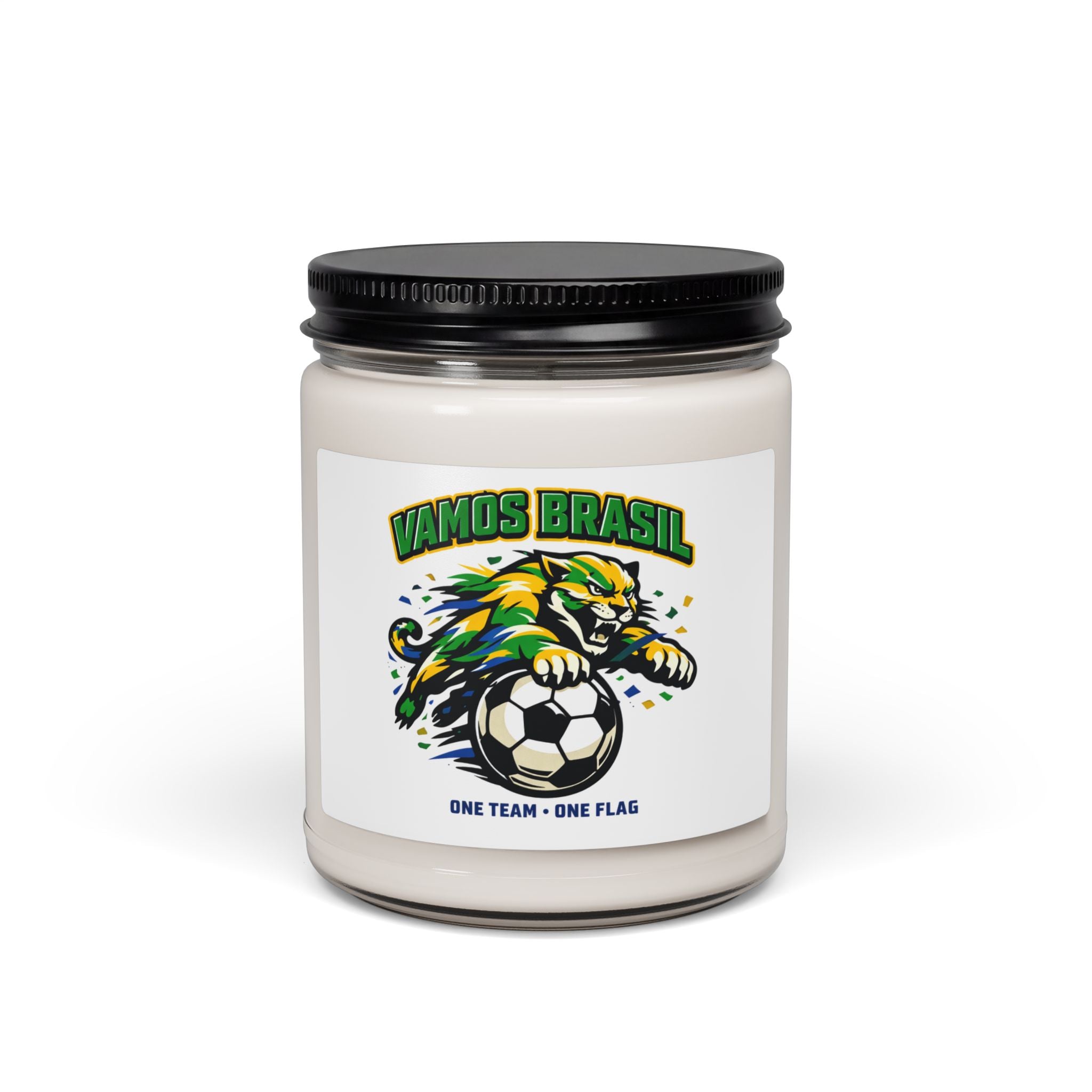Vamos Brasil Soccer Candle