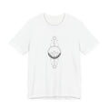Mountain Moon Phases Tee — Minimalist Nature Graphic T-Shirt