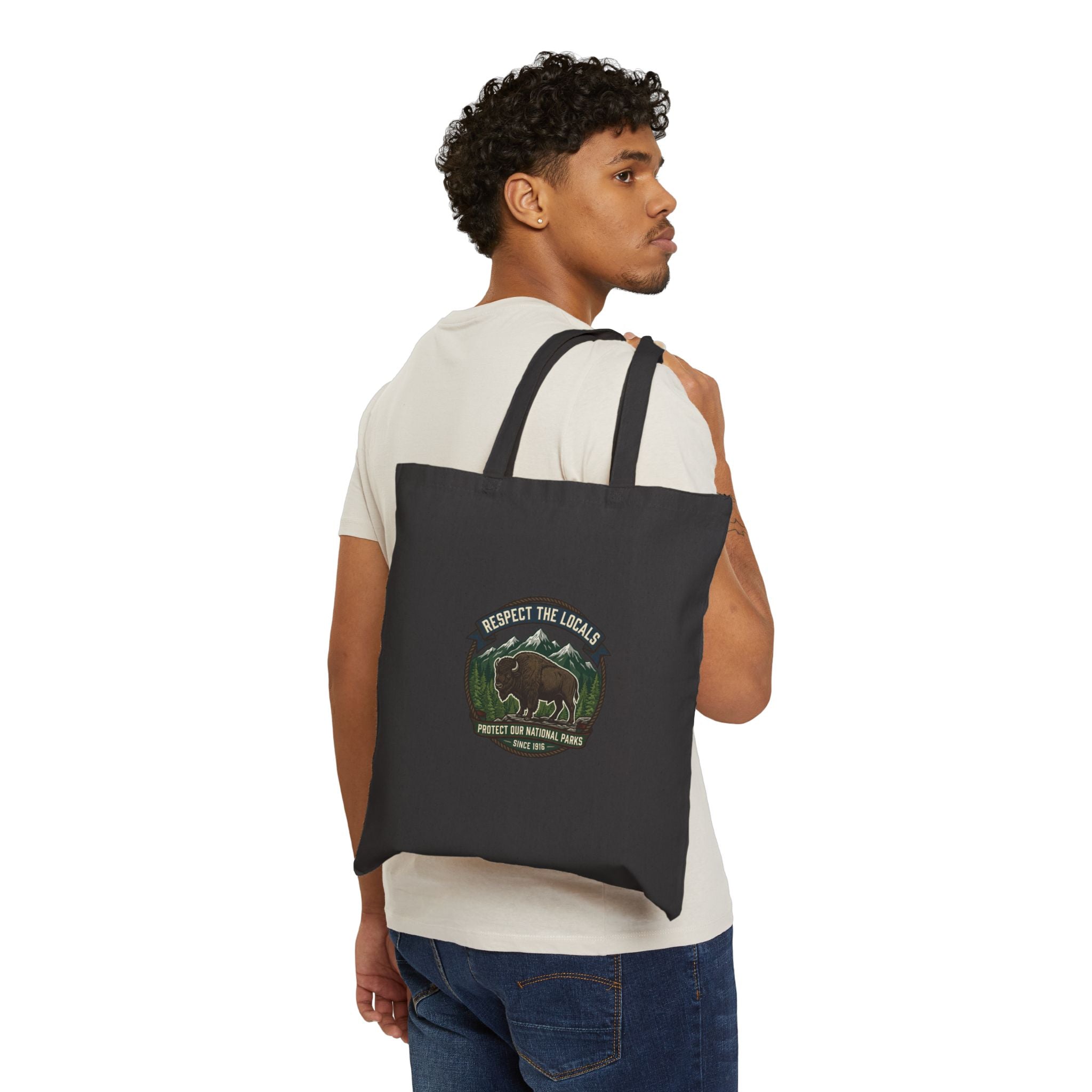 Respect the Locals Buffalo Badge Tote Bag