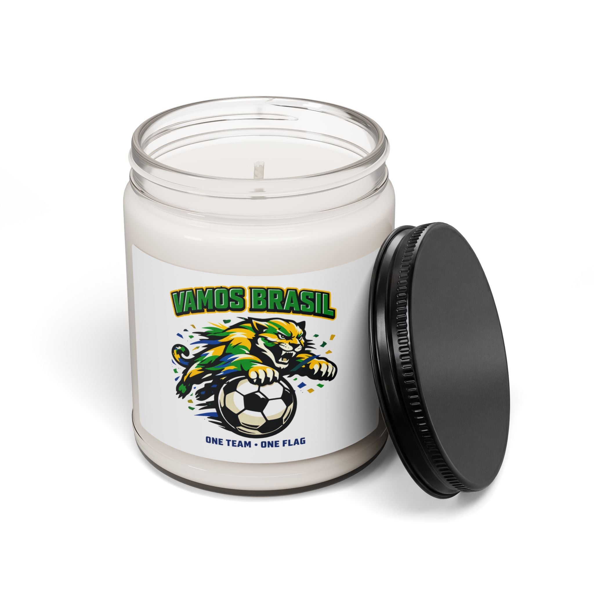 Vamos Brasil Soccer Candle
