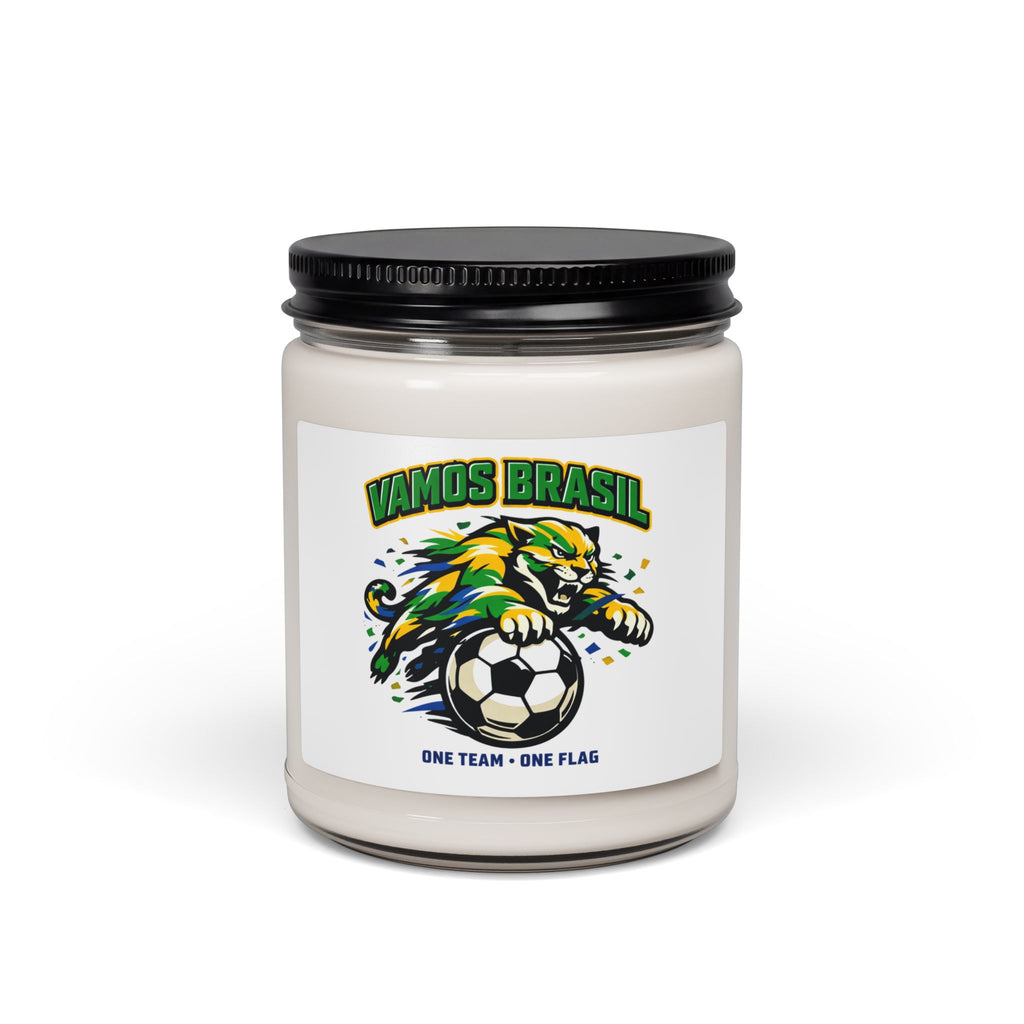 Vamos Brasil Soccer Candle