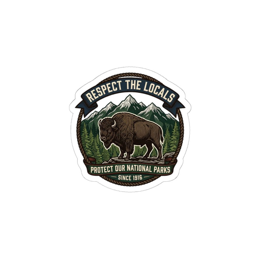 Respect the Locals Buffalo Badge Sticker