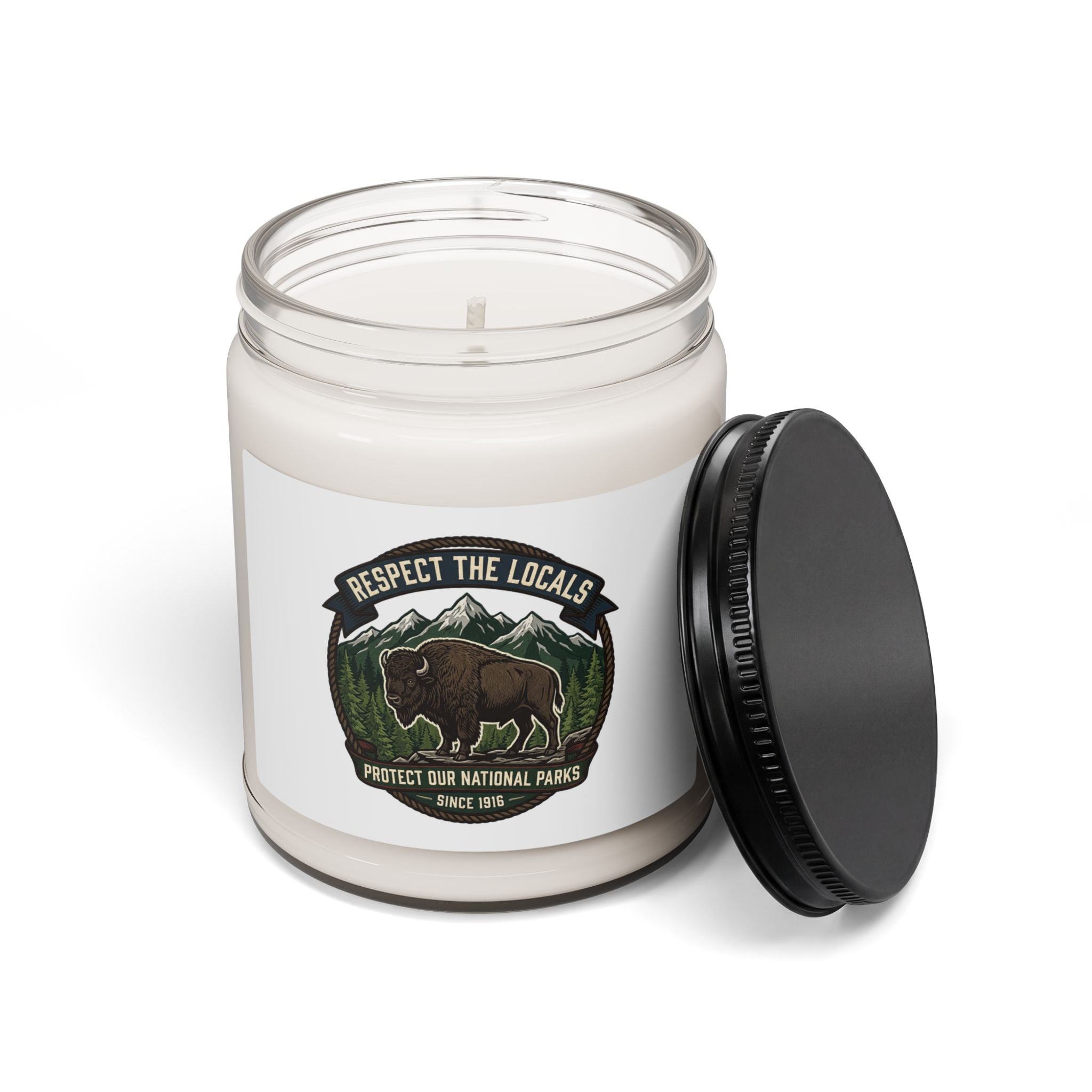 Respect the Locals Buffalo Badge Candle