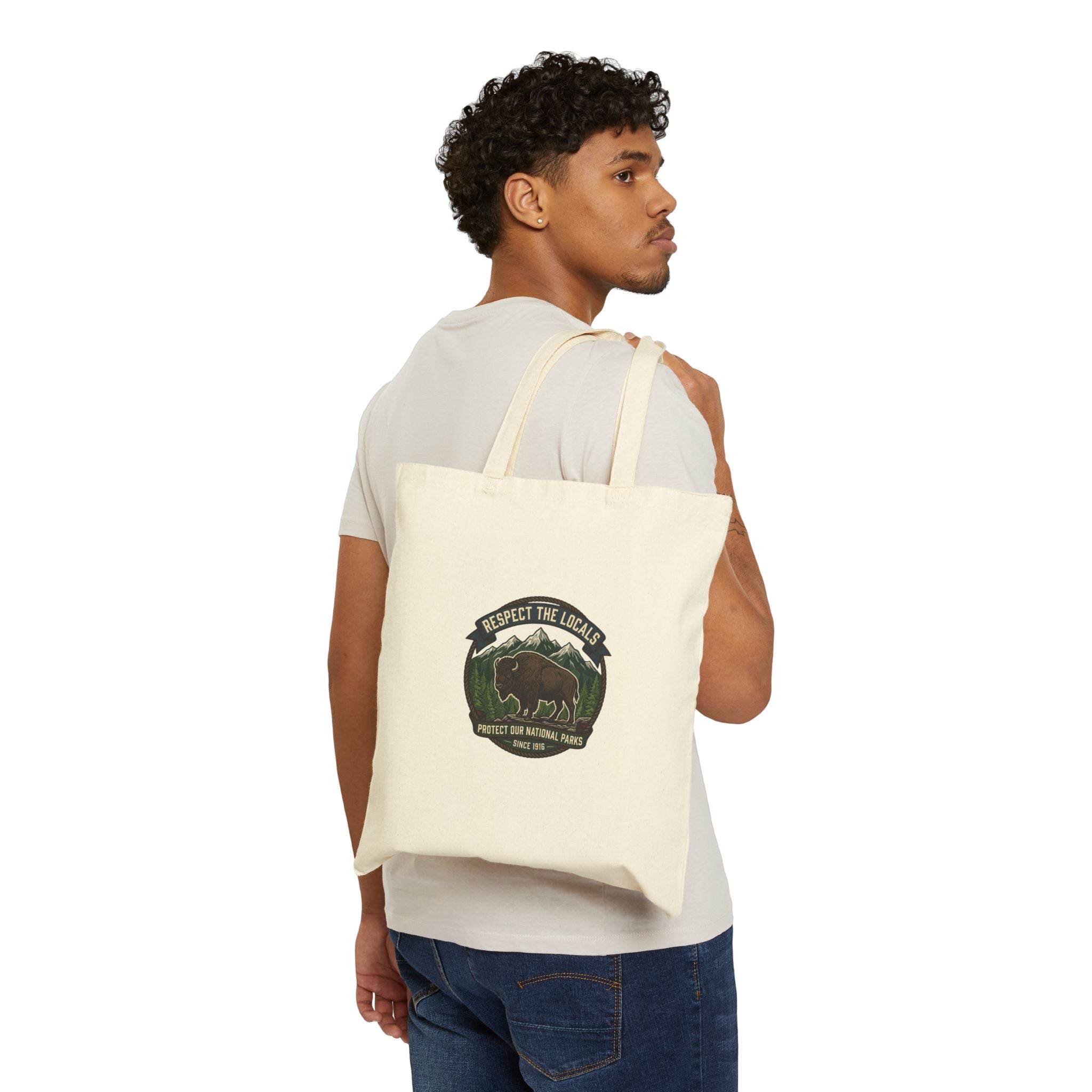 Respect the Locals Buffalo Badge Tote Bag