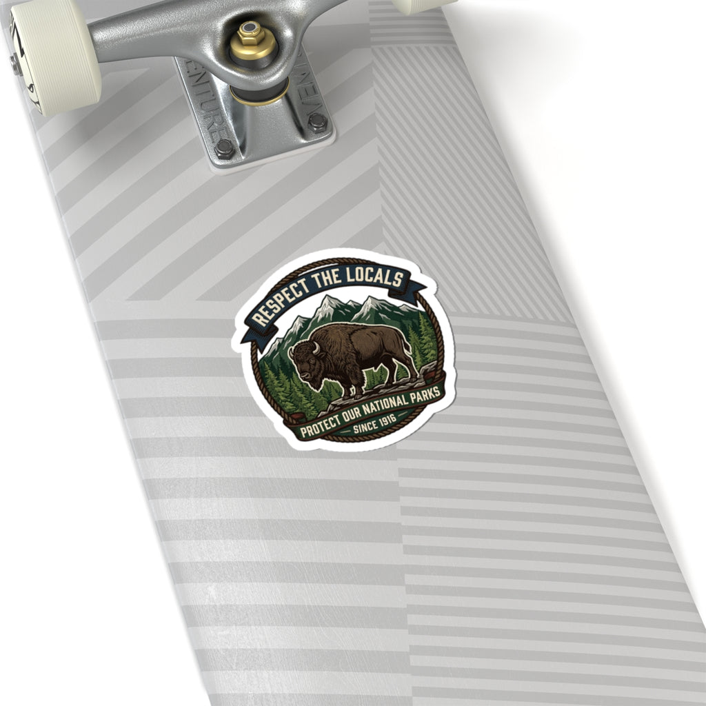Respect the Locals Buffalo Badge Sticker